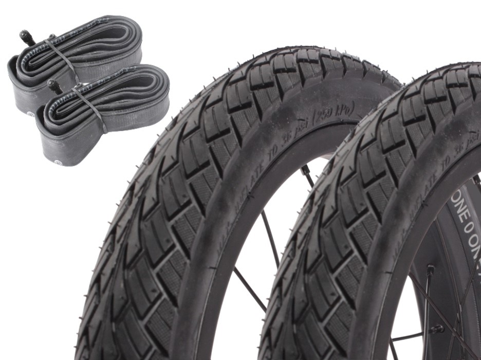 Bicycle tire set KUJO ONE 0 ONE A 14 inch x 1.75" + AV inner tube