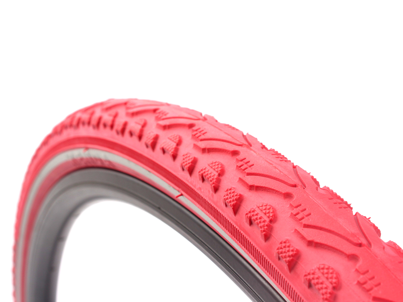 Khan Fixie road bike wire tire set KHE 700 x 38C tire red + FV inner tube