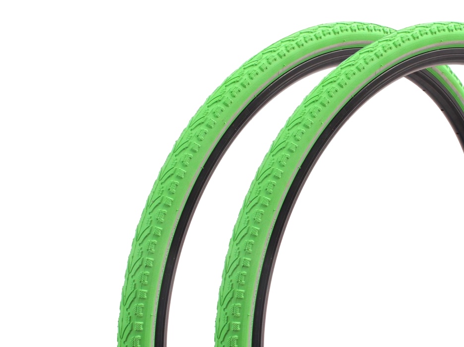 Fixie road bike tire set KENDA Khan 28 inch / 700 x 38C green
