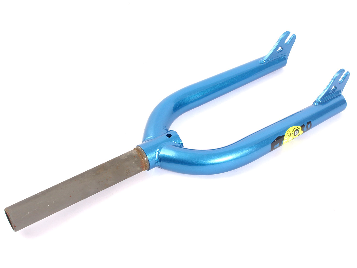 Hinteransicht BMX Gabel aus HiTen Stahl 16 Zoll