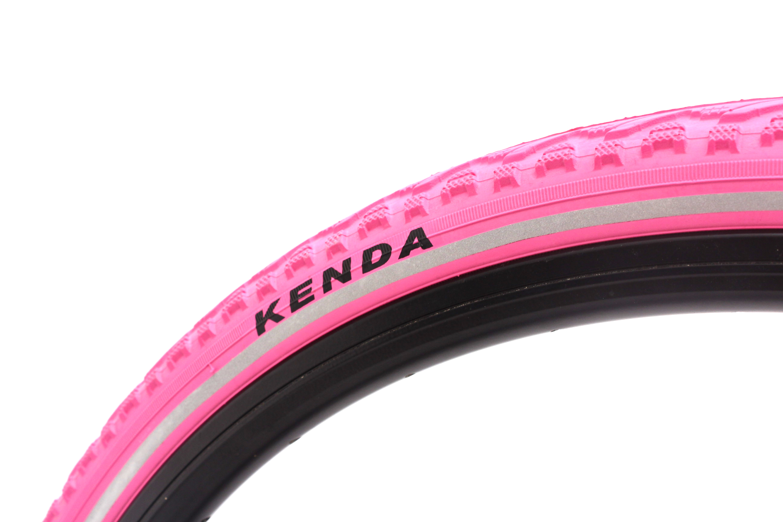 Fixie road bike tire set KENDA Khan 28 inch / 700 x 38C pink + FV inner tube