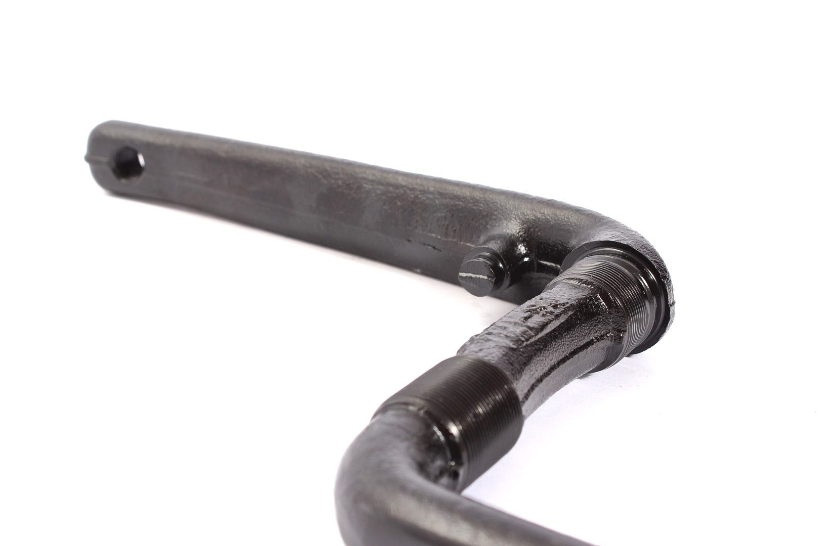 Einteilig geschmiedete BMX Kurbel in Schwarz