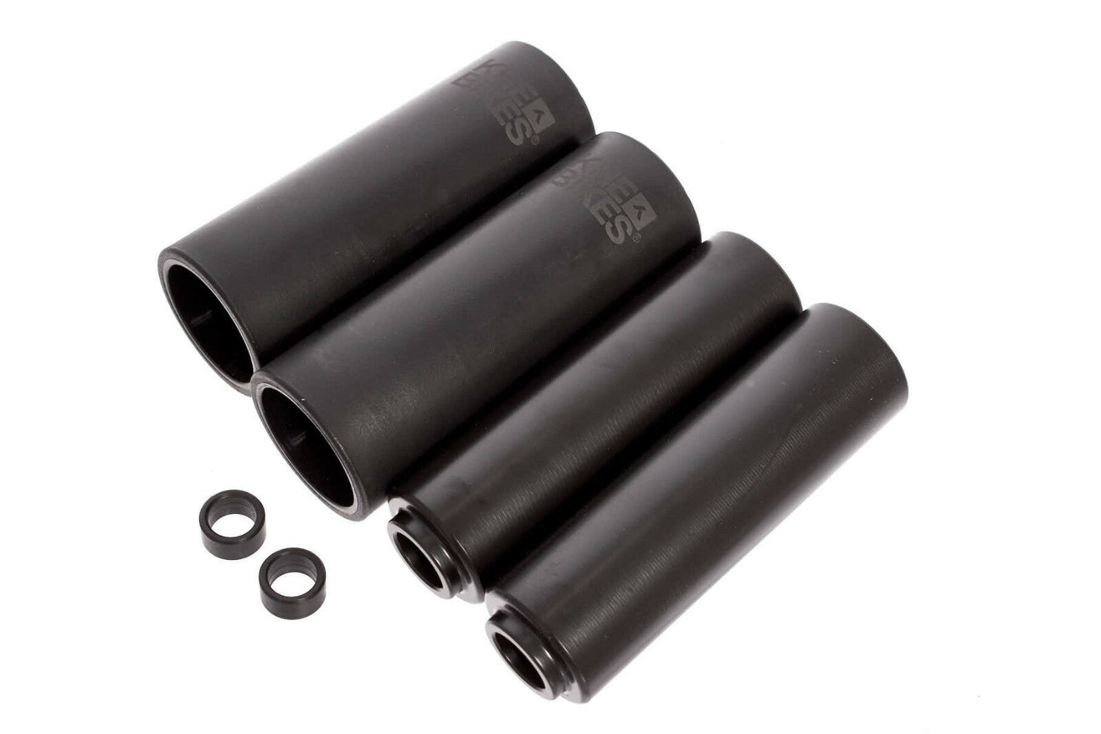Ansicht von oben BMX Pegs schwarz aus CrMo Ansicht von oben BMX Pegs schwarz aus CrMo