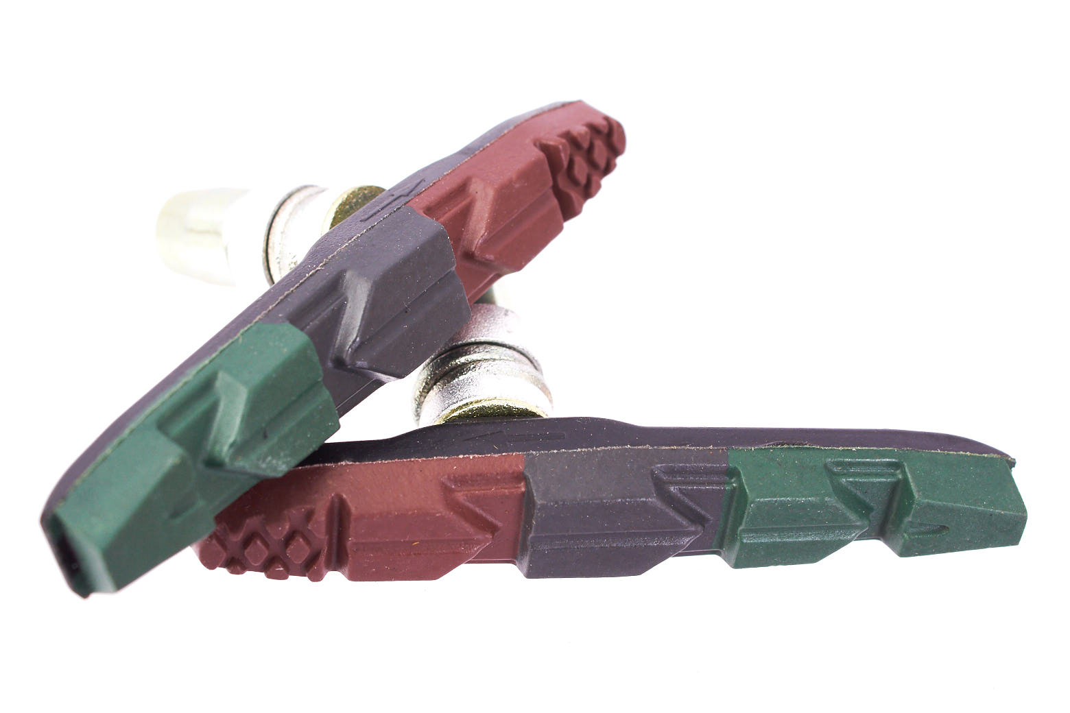 Dreifarbige BMX Bremsschuhe für U und V-Bremse