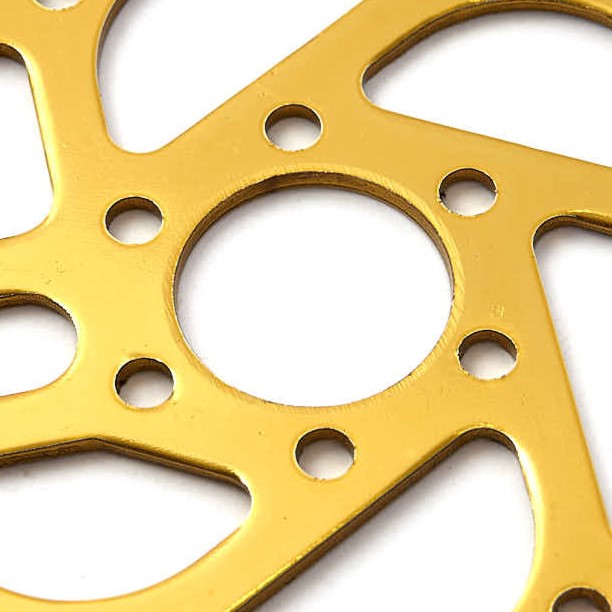 Innenring von goldenen Kettenblatt mit 24mm Durchmesser