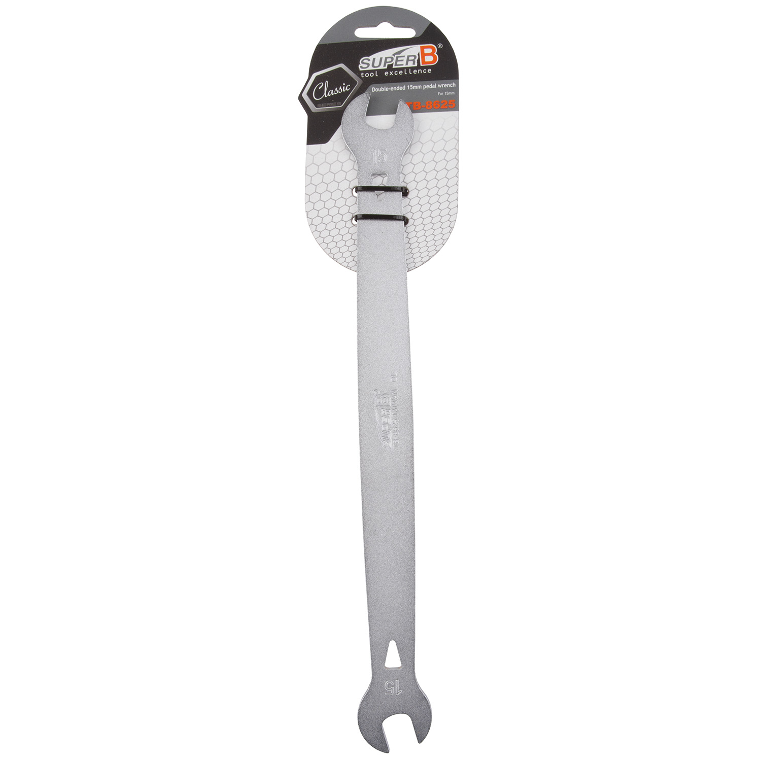 Llave fija doble pedal 15mm SUPER B TB-8625