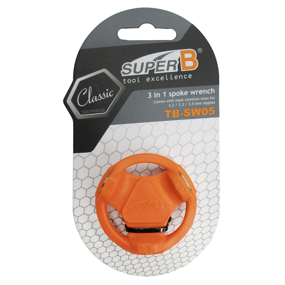 Llave de radios KHE SUPER B TB-SW05  3,2 / 3,3 / 3,5mm