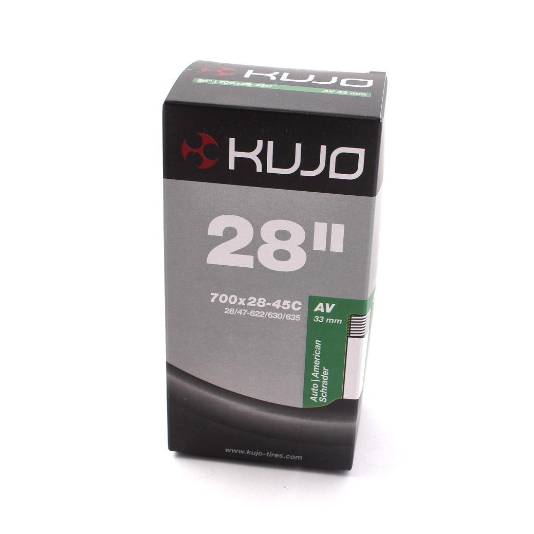 Cámara de bicicleta KUJO 28 pulgadas / 700 x 28-45C AV