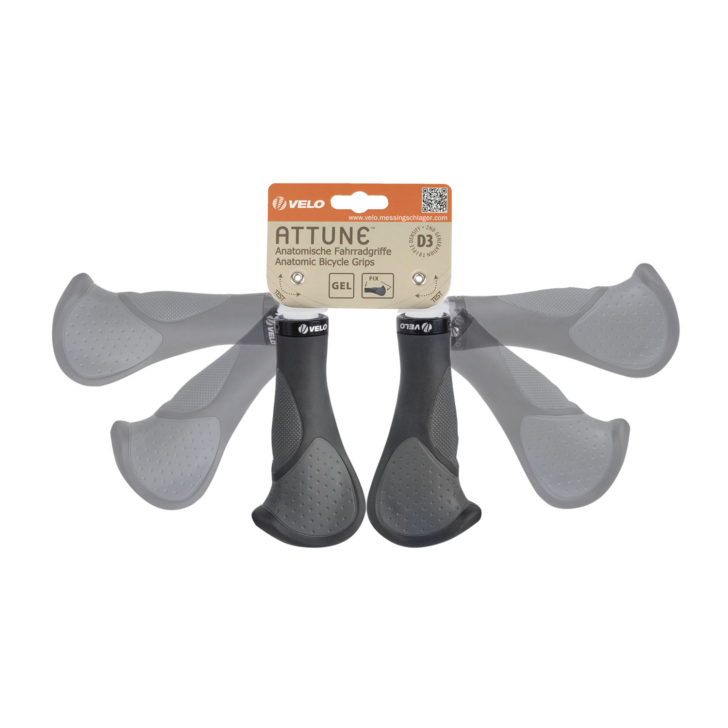 Bike Grips VELO Ergogel D3 Bar