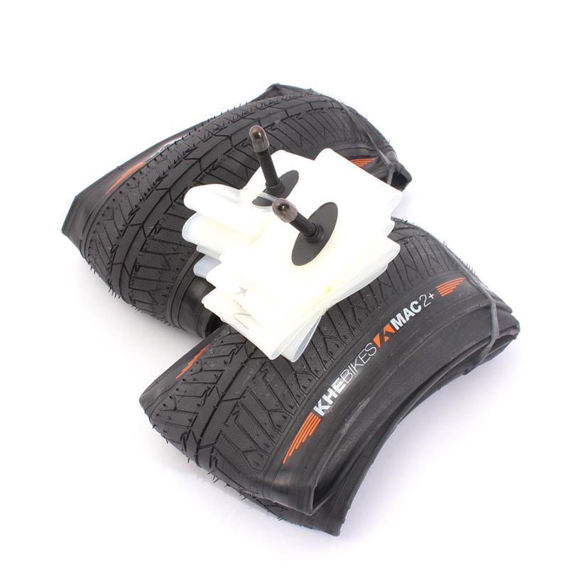 BMX tires 2x MAC2+ folding + 2x Schwalbe Aerothan tube