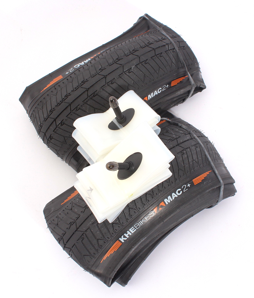 Neumáticos BMX 2x MAC2+ plegables + 2x cámaras de aire Schwalbe Aerothan