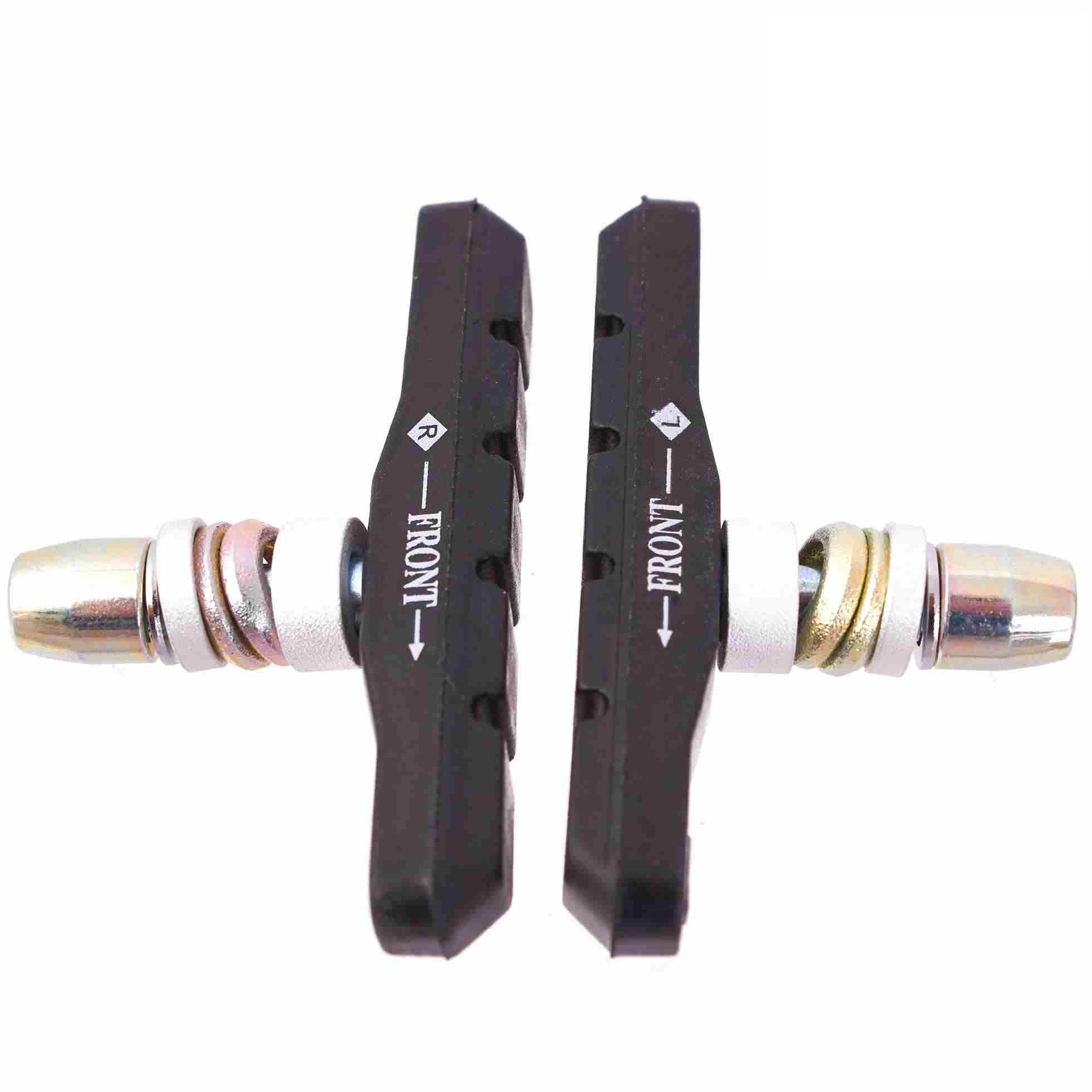 1 Paar schwarze BMX Bremsschuhe für U und V-Bremsen