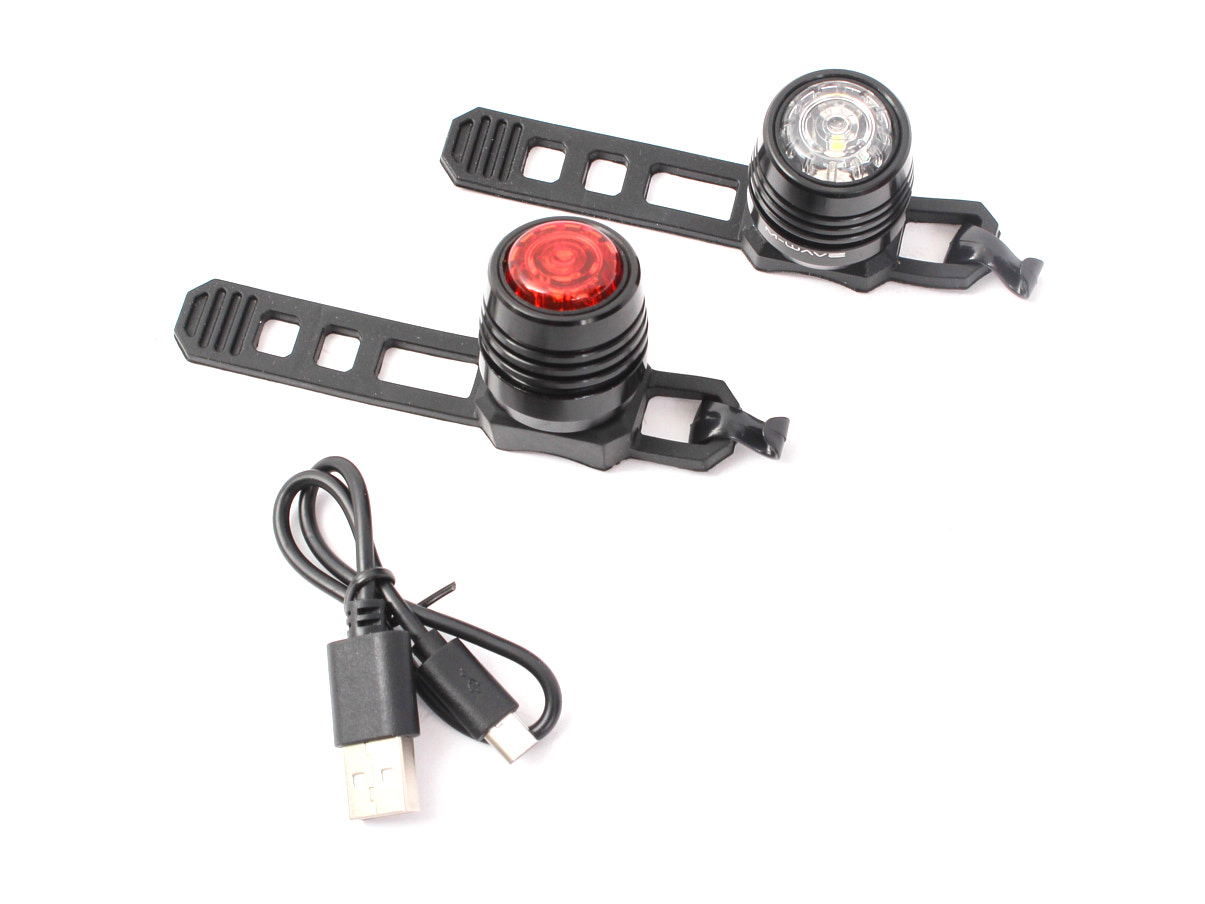 Juego de luces LED para bicicleta KHE M-Wave MINI