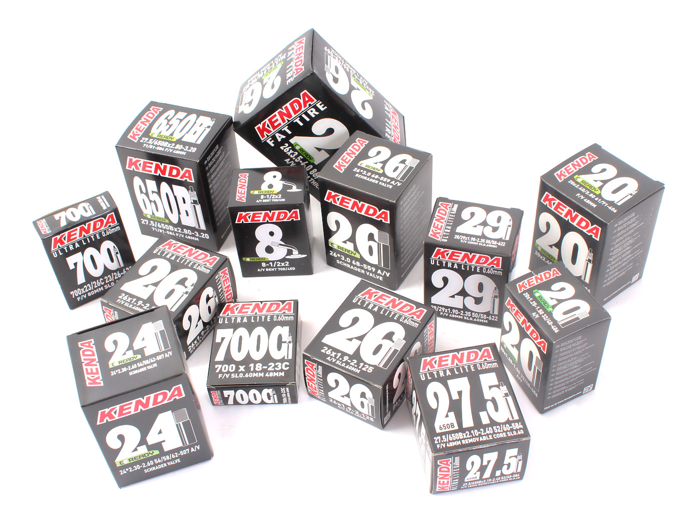 Cámara de aire KENDA Ultralite para bicicleta 28/29 x 1.9 -2.35 pulgadas FV