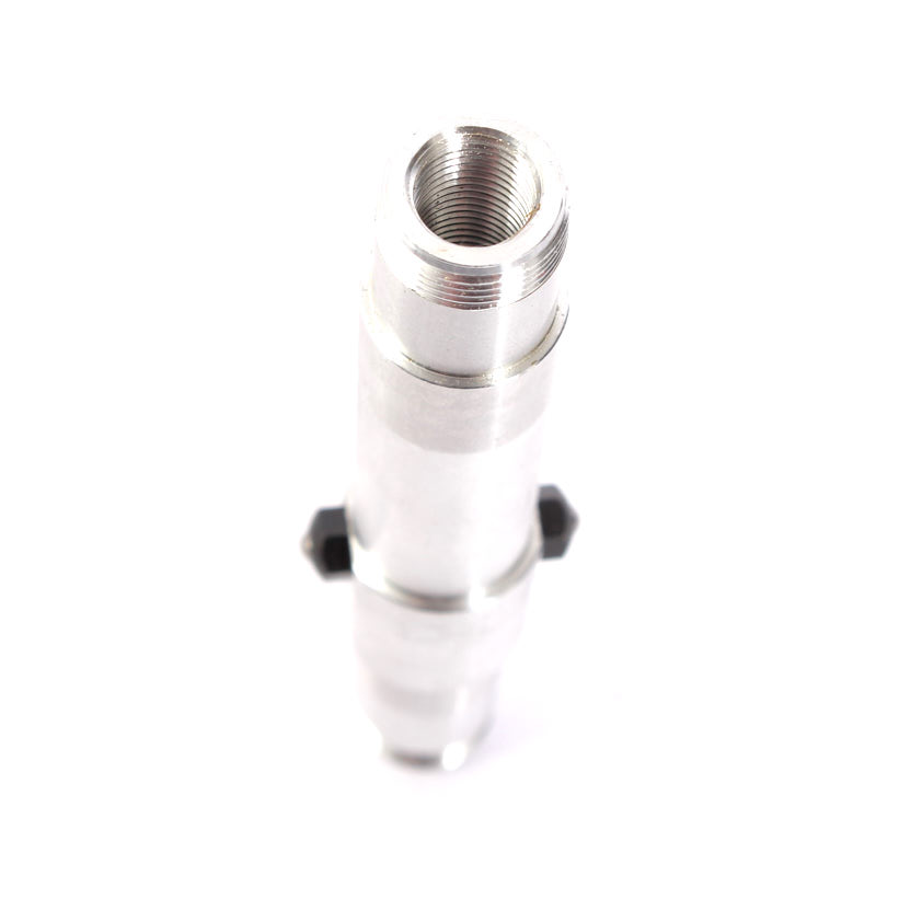 Nahaufnahme Freecoaster Achse mit 14mm Gewinde in Silber