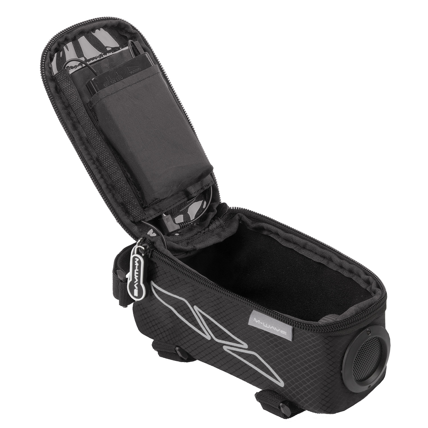 M-WAVE Rotterdam Top Sound bolsa de tubo superior negra