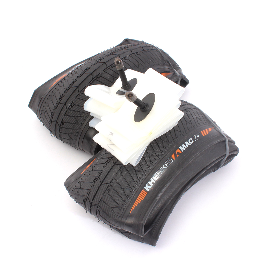 Neumáticos BMX 2x MAC2+ plegables + 2x cámaras de aire Schwalbe Aerothan