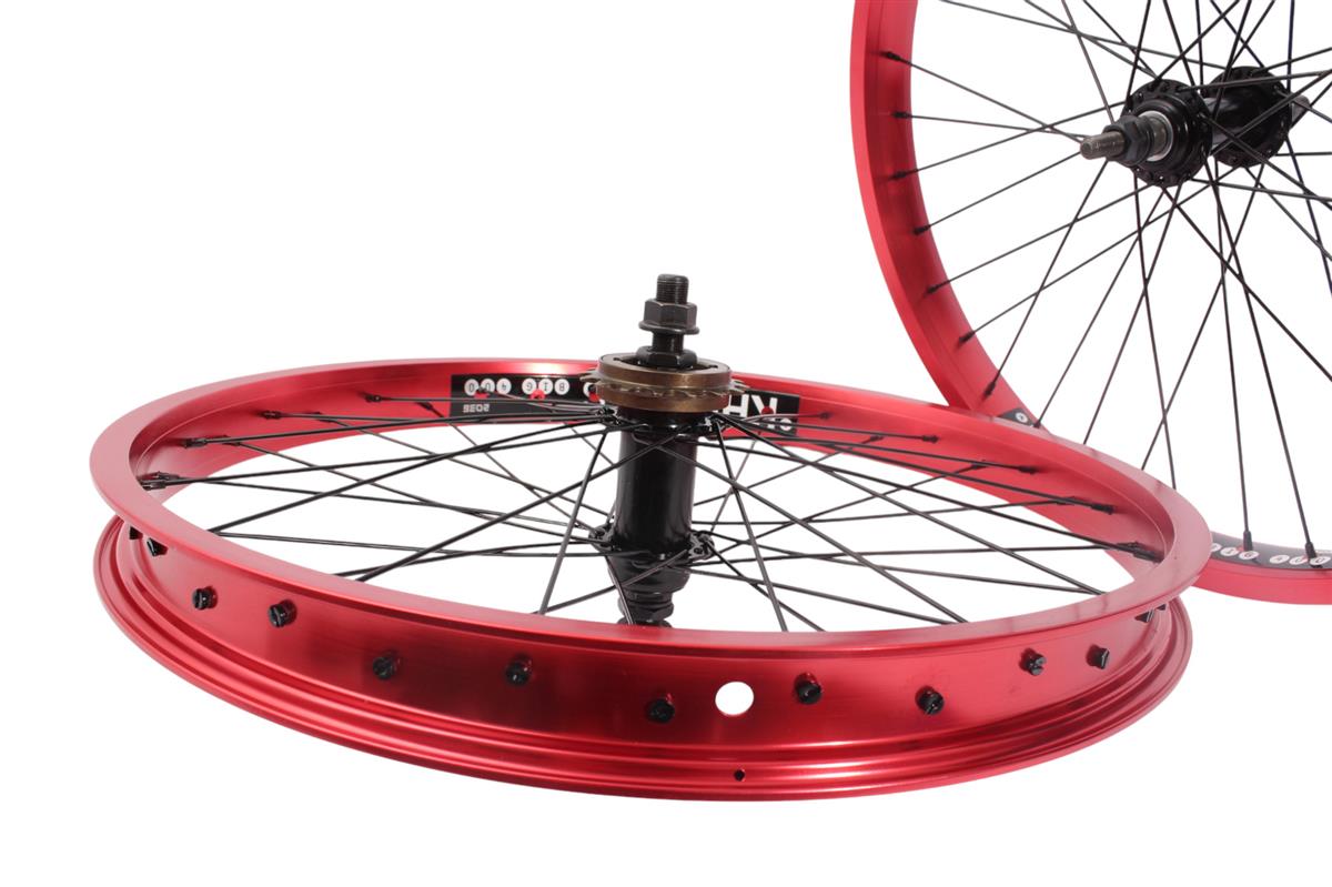 BMX Wheelset KHE PRISM 20 inch red