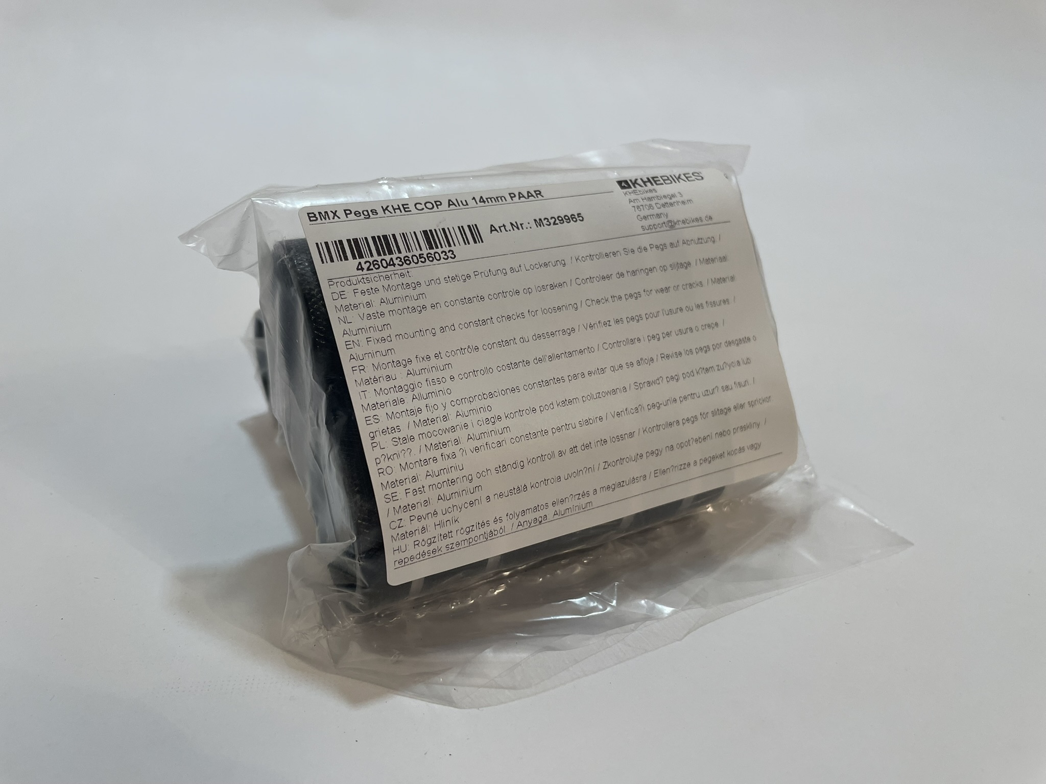 Clavijas BMX KHE COP Alu 14mm PAR