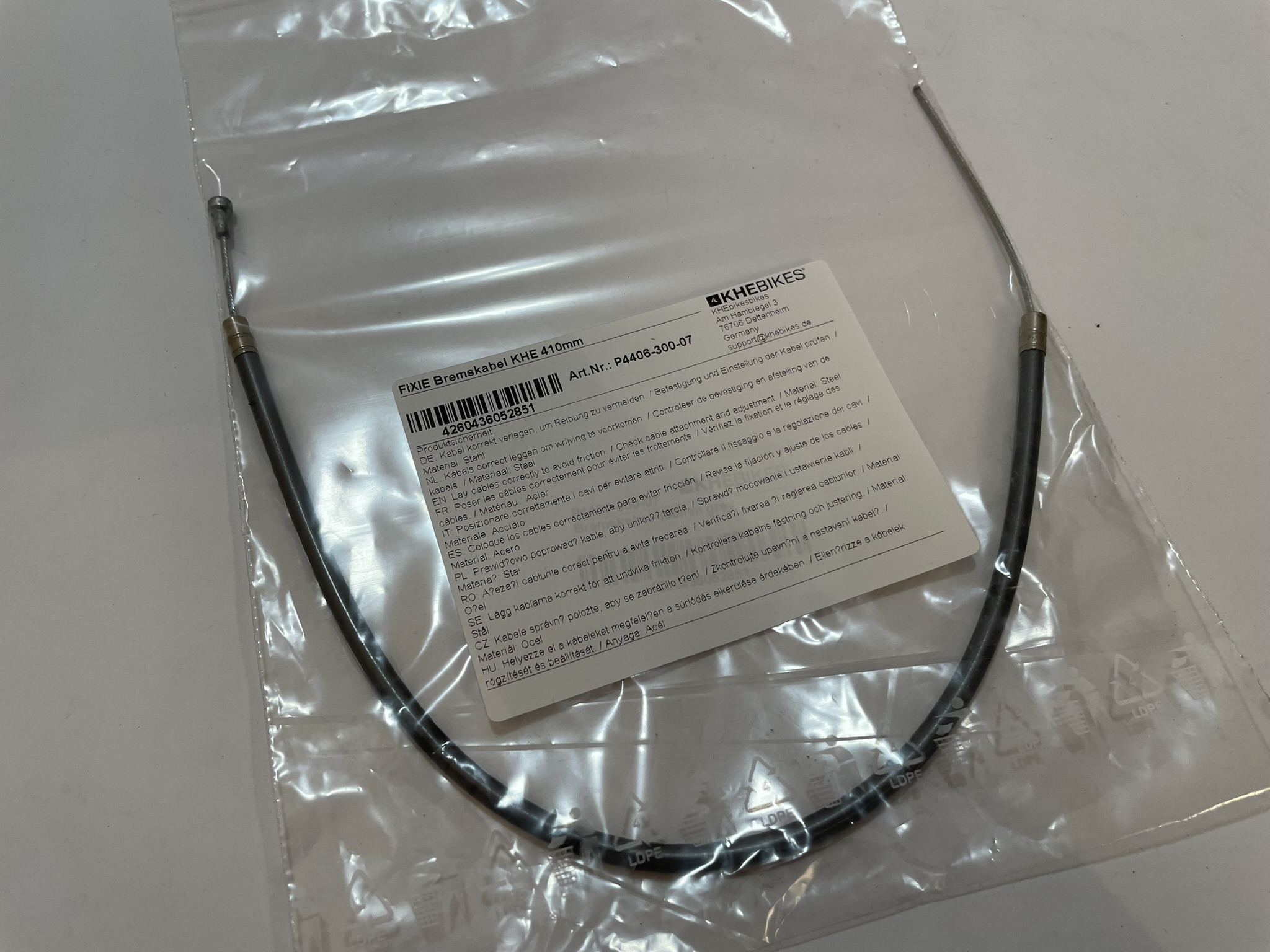 Cable de freno FIXIE KHE 410mm
