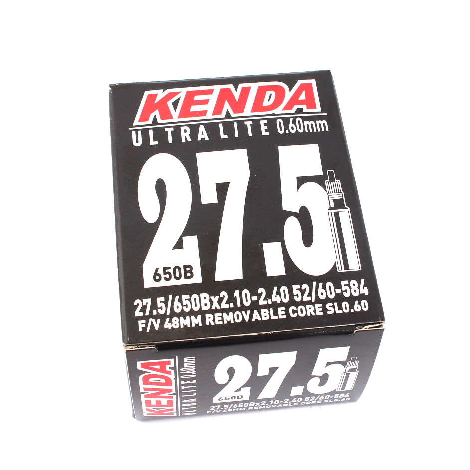 Cámara de aire KENDA Ultralite para bicicleta 27,5 x 2,1 -2,4 pulgadas FV