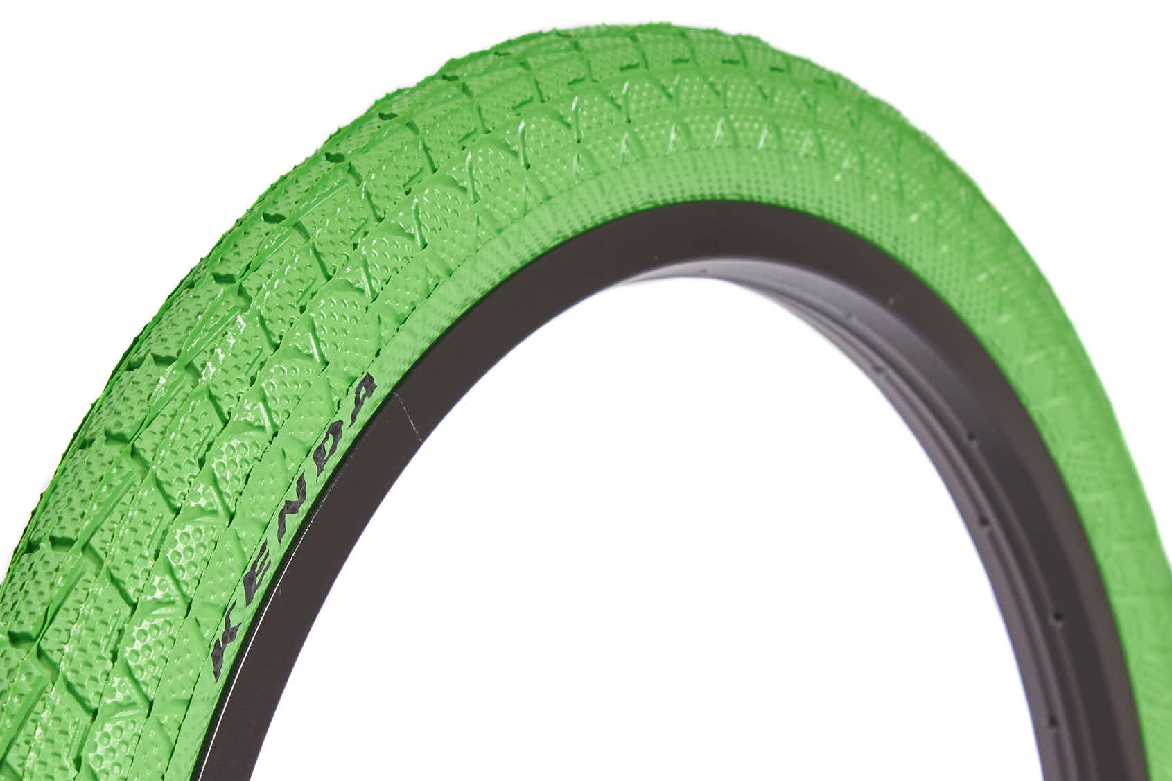 BMX tire set KENDA 20 inch x 1.95 inch green + AV inner tube