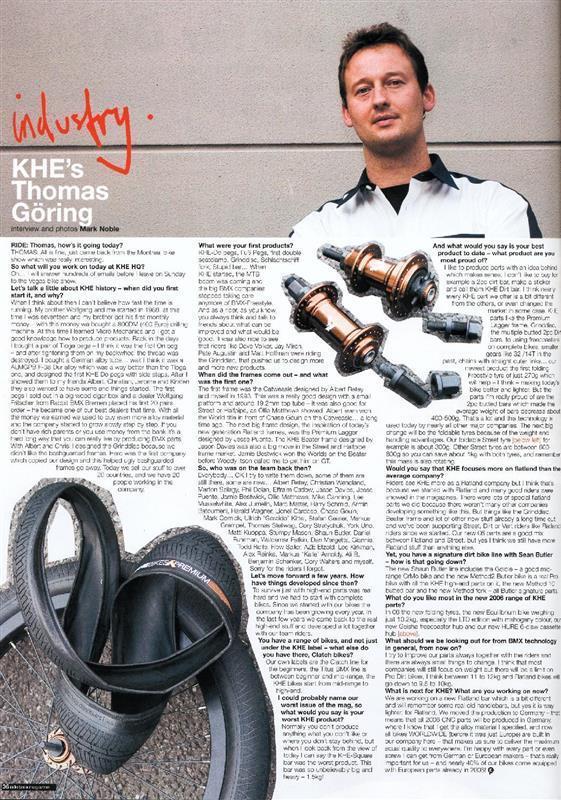 Zeitungsbeitrag zu neuen Innovationen wie den Faltreifen von Thoms Göring