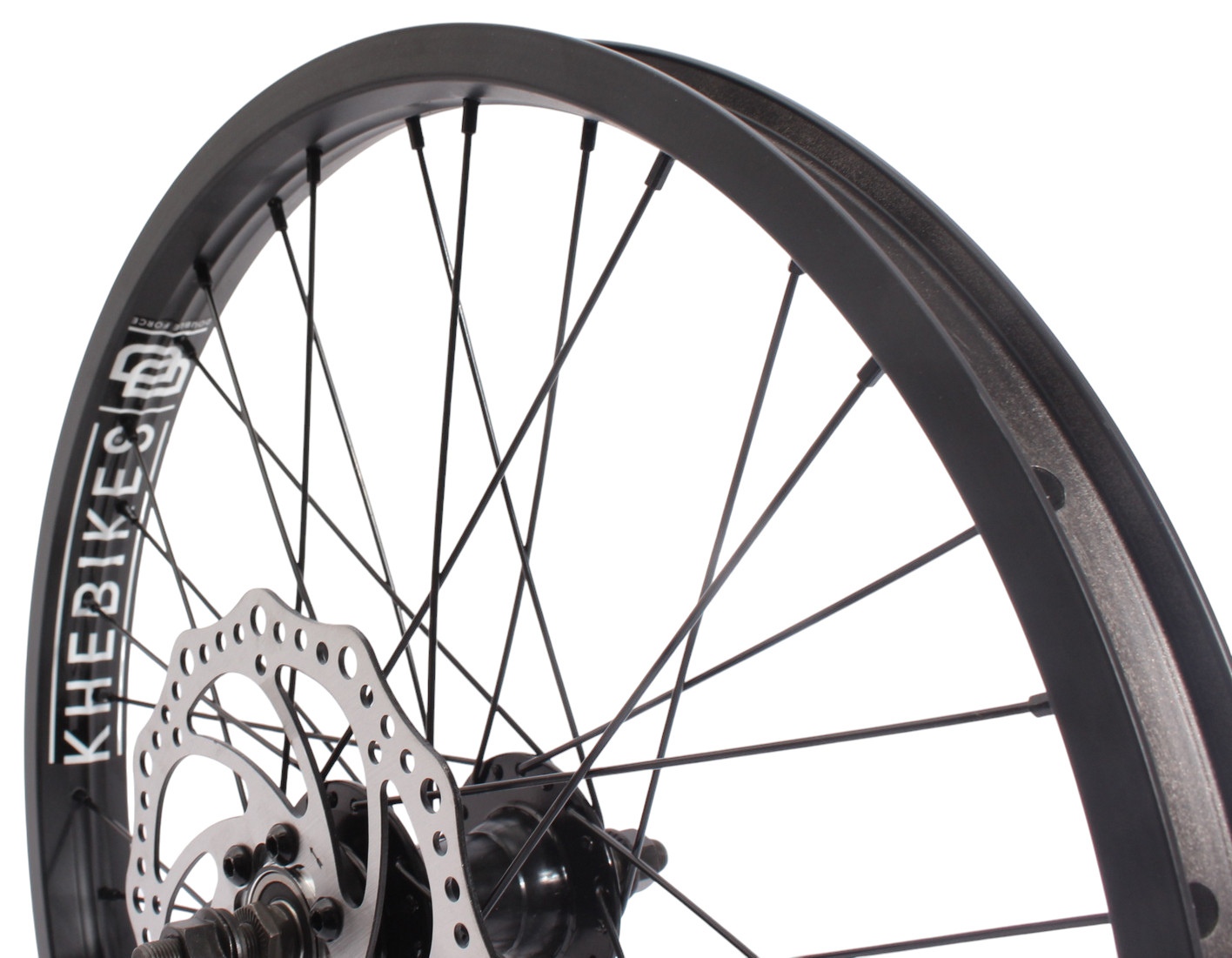 BMX front wheel KHE Black Jack DISC 20 inch – 10 mm, disc, 160 mm rotor