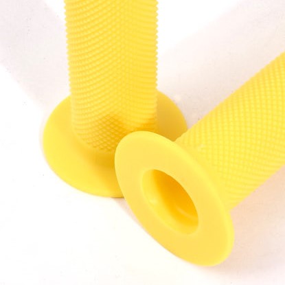 Grifföffnung von gelbem BMX Griff