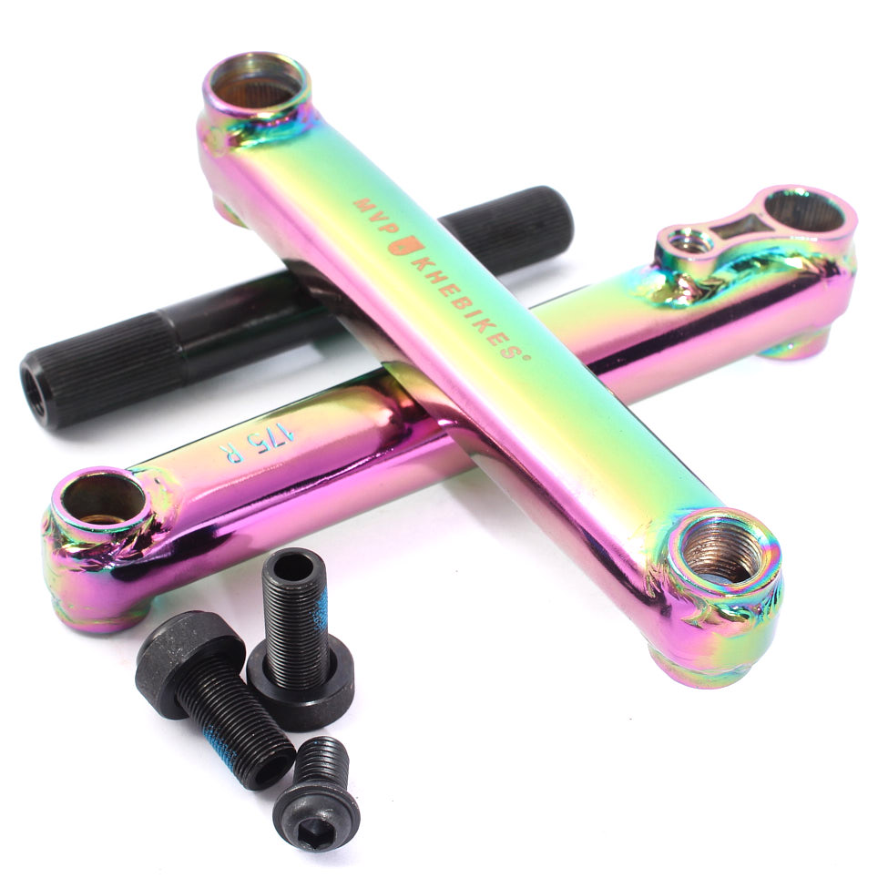 BMX Kurbeset von MVP V2  mit Oil Slick Kurbelarmen