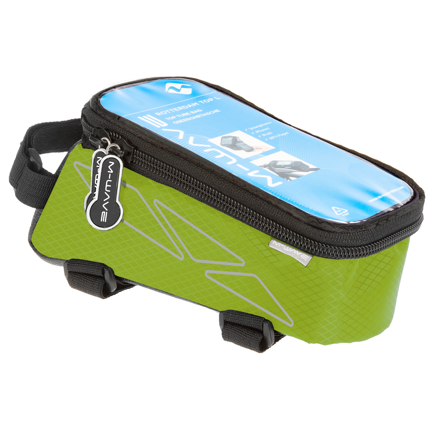 M-WAVE Rotterdam Top L Bolsa de tubo superior Verde