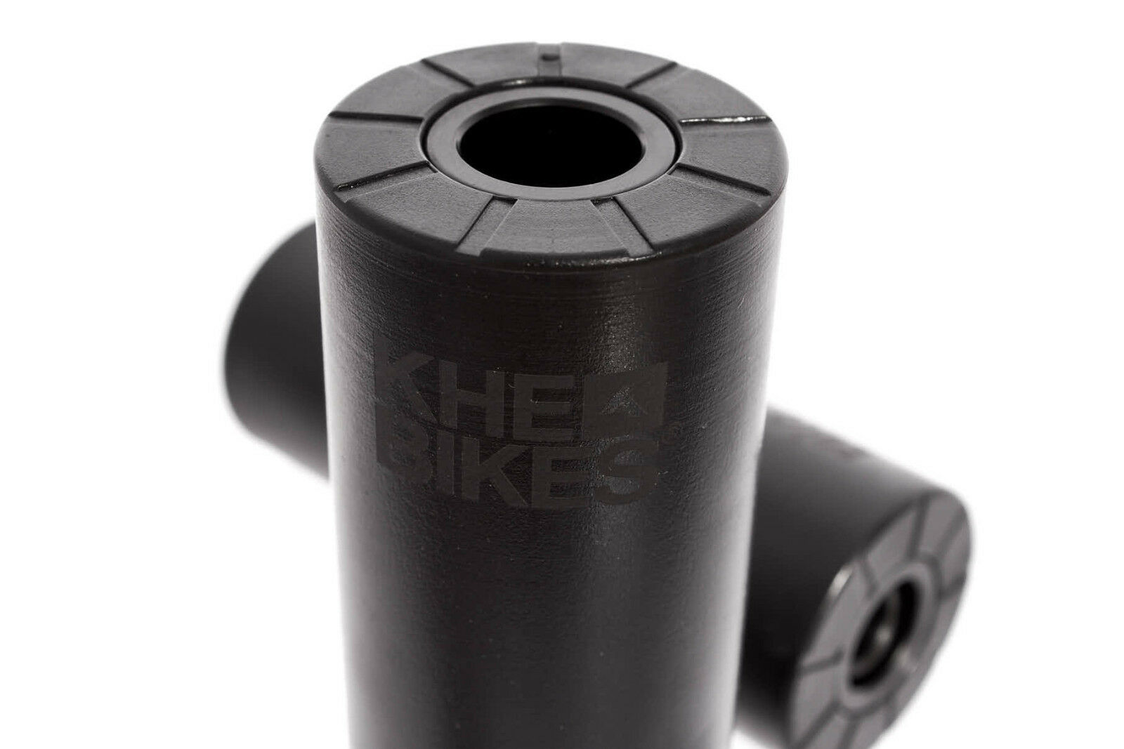 KHEbikes 2nd Pro Pegs Nahansicht schwarz aus CrMo
