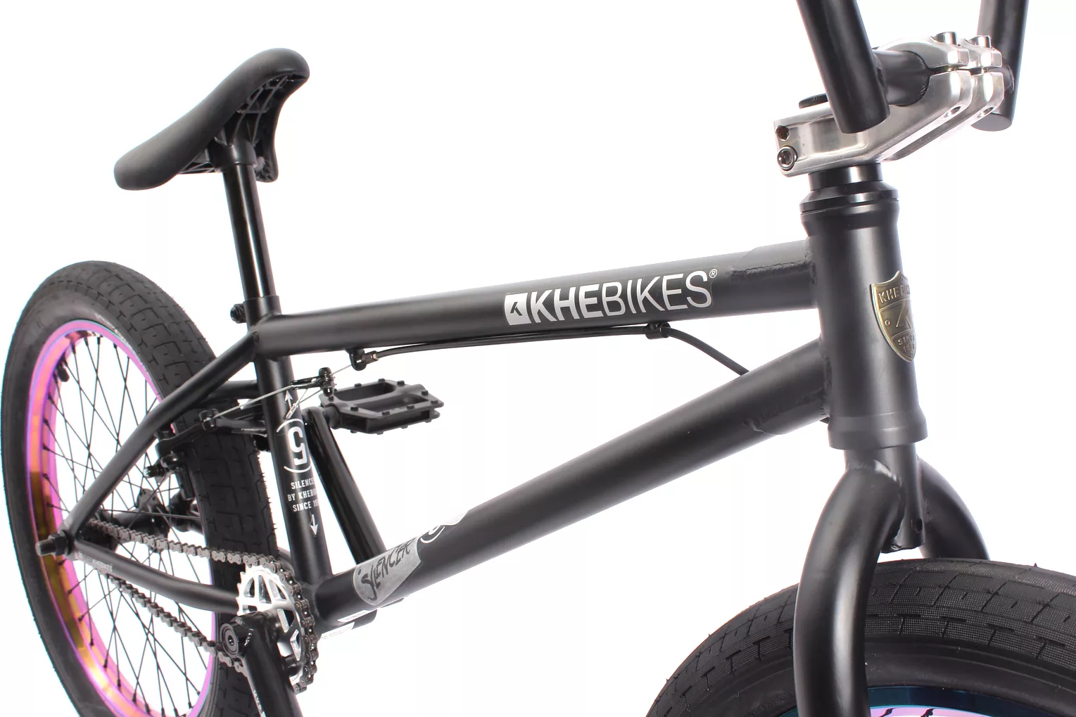 Bicicleta BMX KHE SILENCER Limited Oil Slick 20 pulgadas 9,7kg