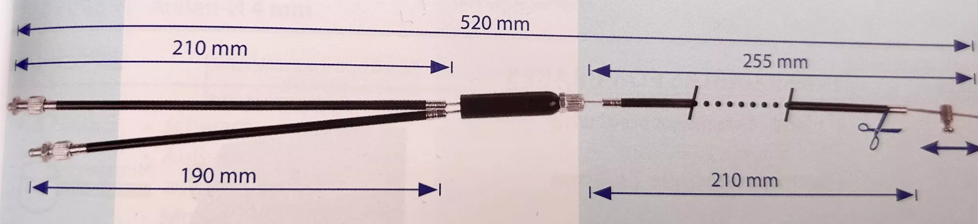 Cable de freno BMX para rotor